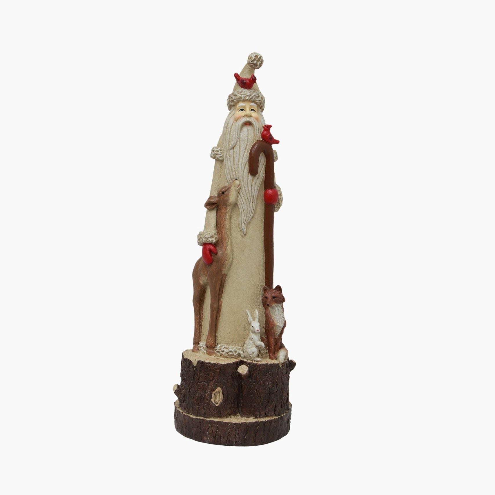 Tall Santa with Forest Animals - Pure Apotheca