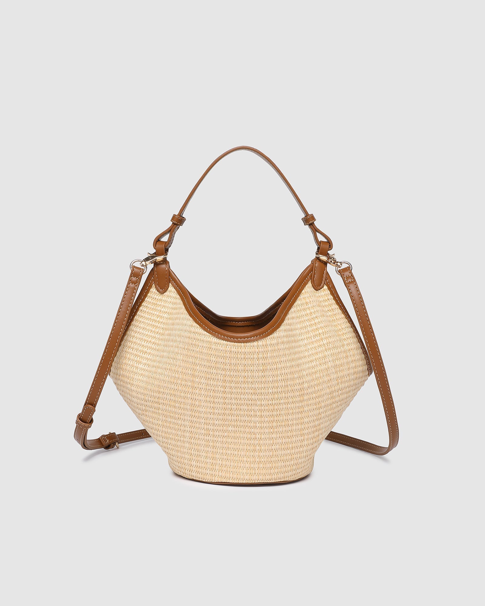 Taya Mini Tote Bag - Raffia/Tan - Pure Apotheca