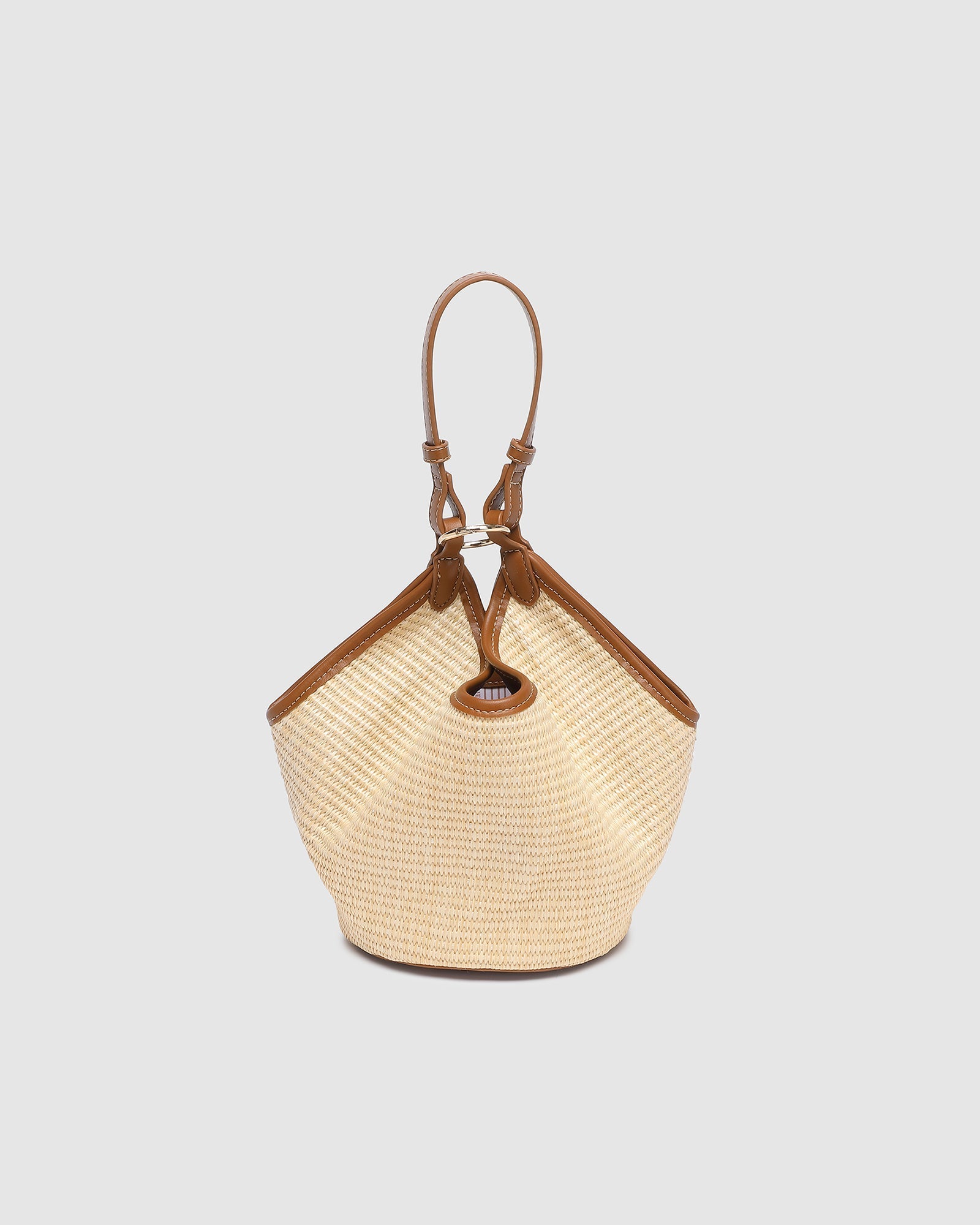 Taya Mini Tote Bag - Raffia/Tan - Pure Apotheca