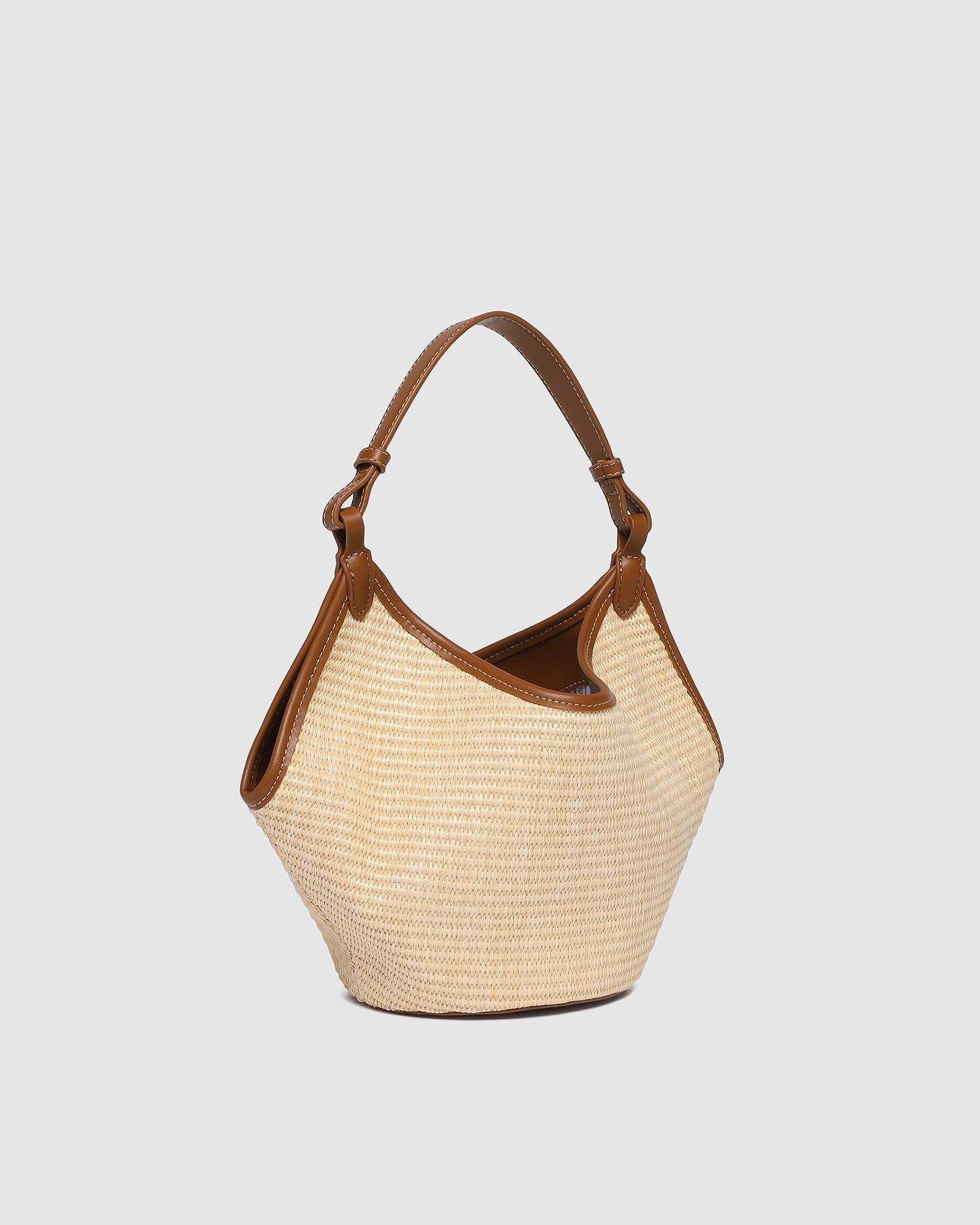 Taya Mini Tote Bag - Raffia/Tan - Pure Apotheca