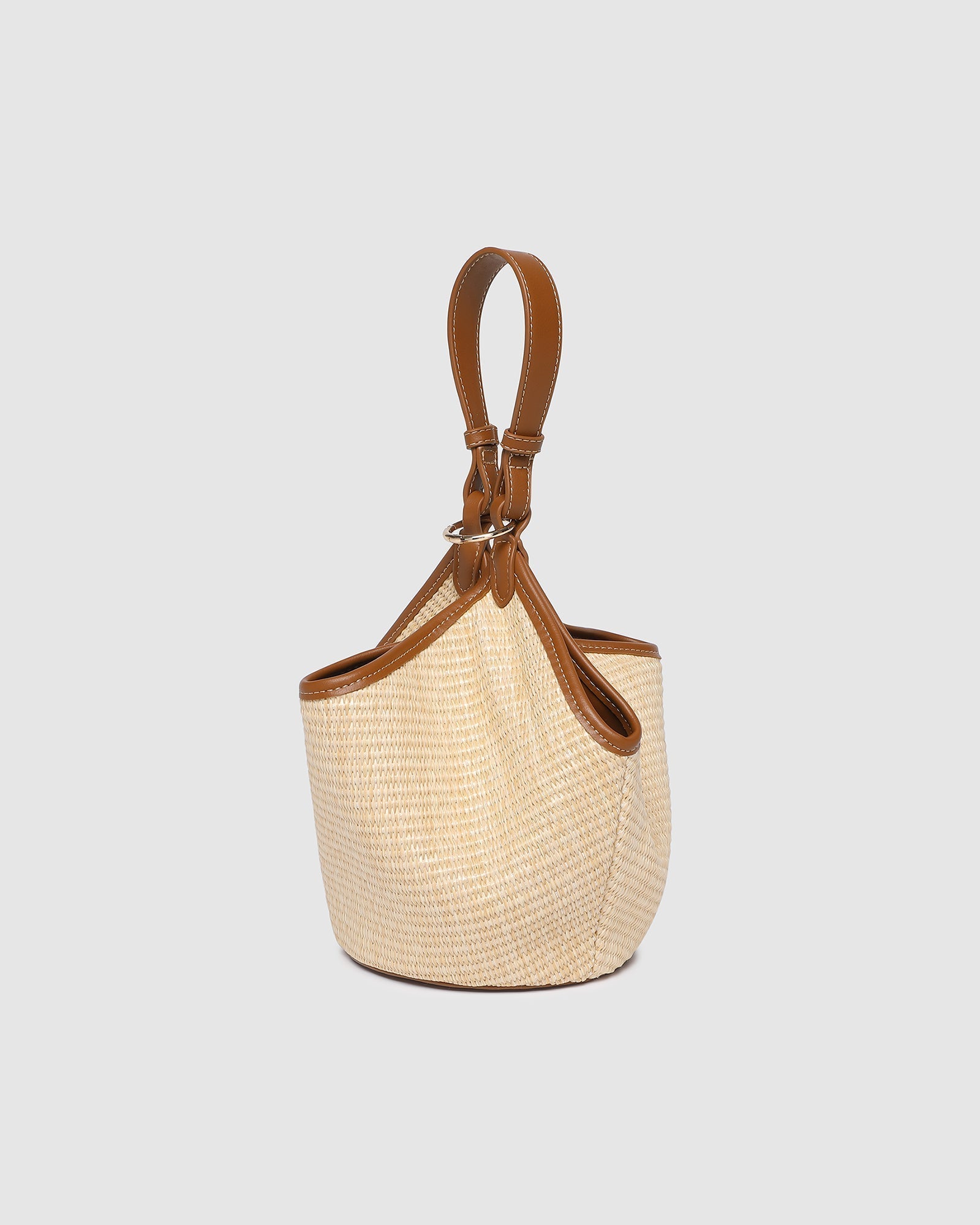 Taya Mini Tote Bag - Raffia/Tan - Pure Apotheca