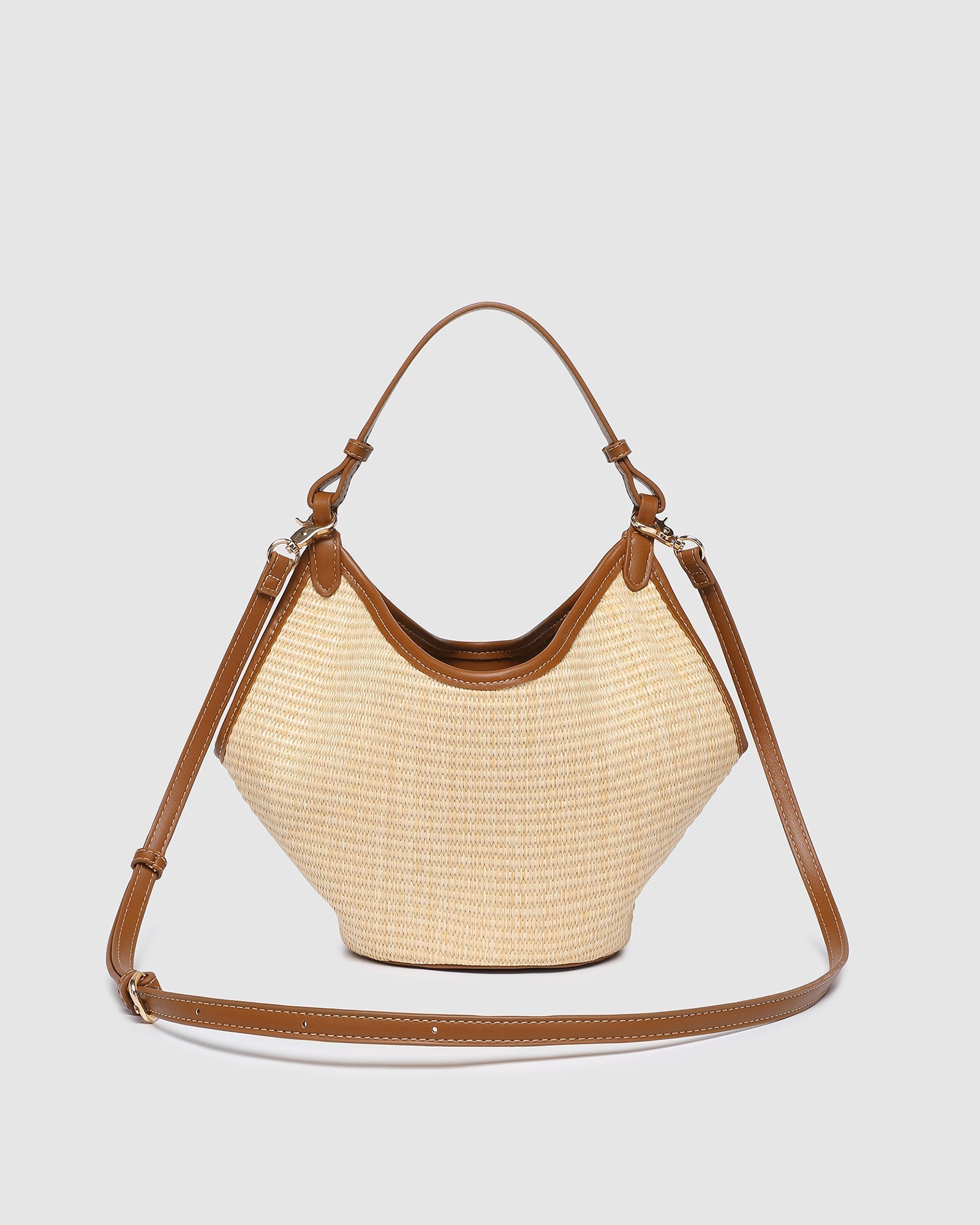Taya Mini Tote Bag - Raffia/Tan - Pure Apotheca