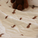 Teddy Bear Quilted Blanket - Pure Apotheca