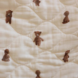 Teddy Bear Quilted Blanket - Pure Apotheca