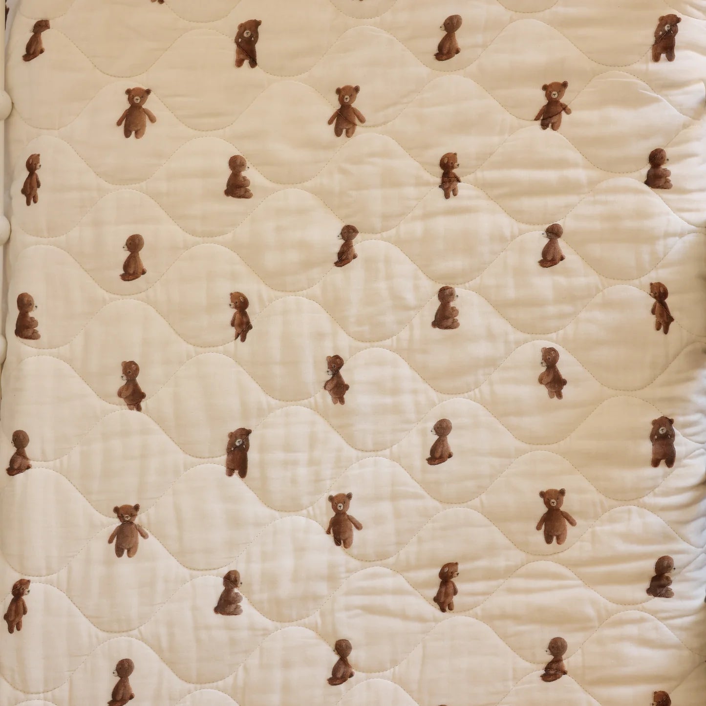 Teddy Bear Quilted Blanket - Pure Apotheca