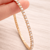 Tennis Pearl Bracelet Gold CZ - Pure Apotheca