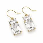Thallia Double Crystal Hook Earrings - Pure Apotheca