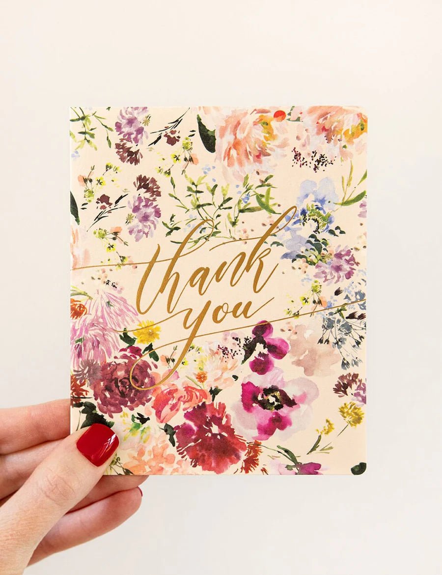 Thank You Card - Blush Ranunculus - Pure Apotheca