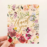 Thank You Card - Blush Ranunculus - Pure Apotheca