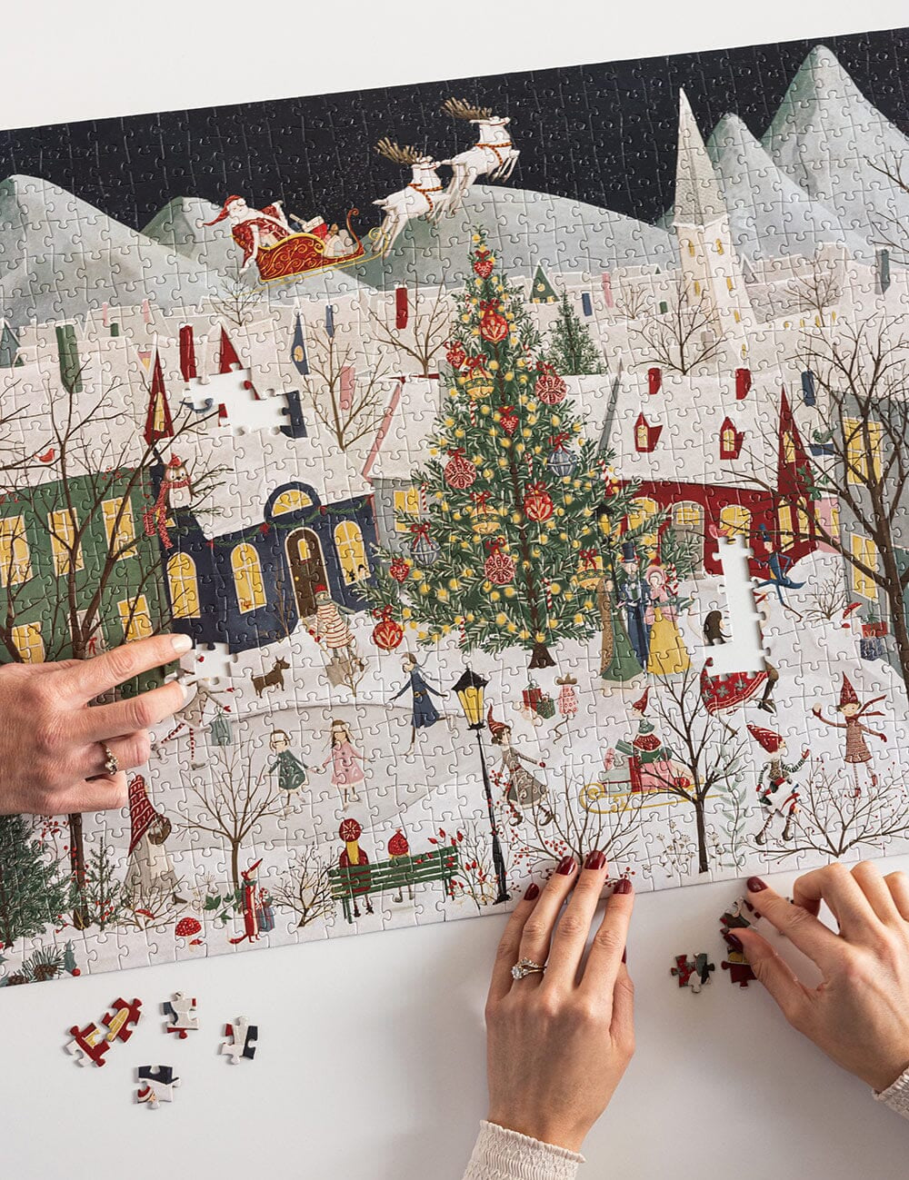 The Christmas Village 1000pc Puzzle - Pure Apotheca
