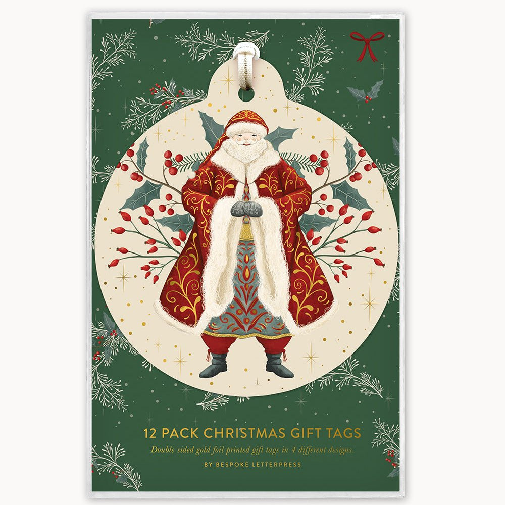 The Christmas Village 12pk Bauble Tags - Pure Apotheca