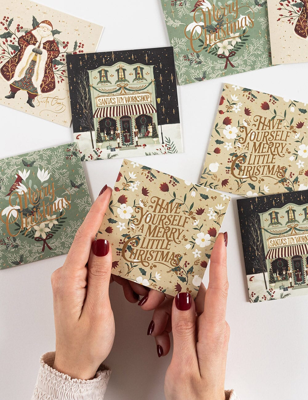 The Christmas Village 12pk Square Card Boxset - Pure Apotheca