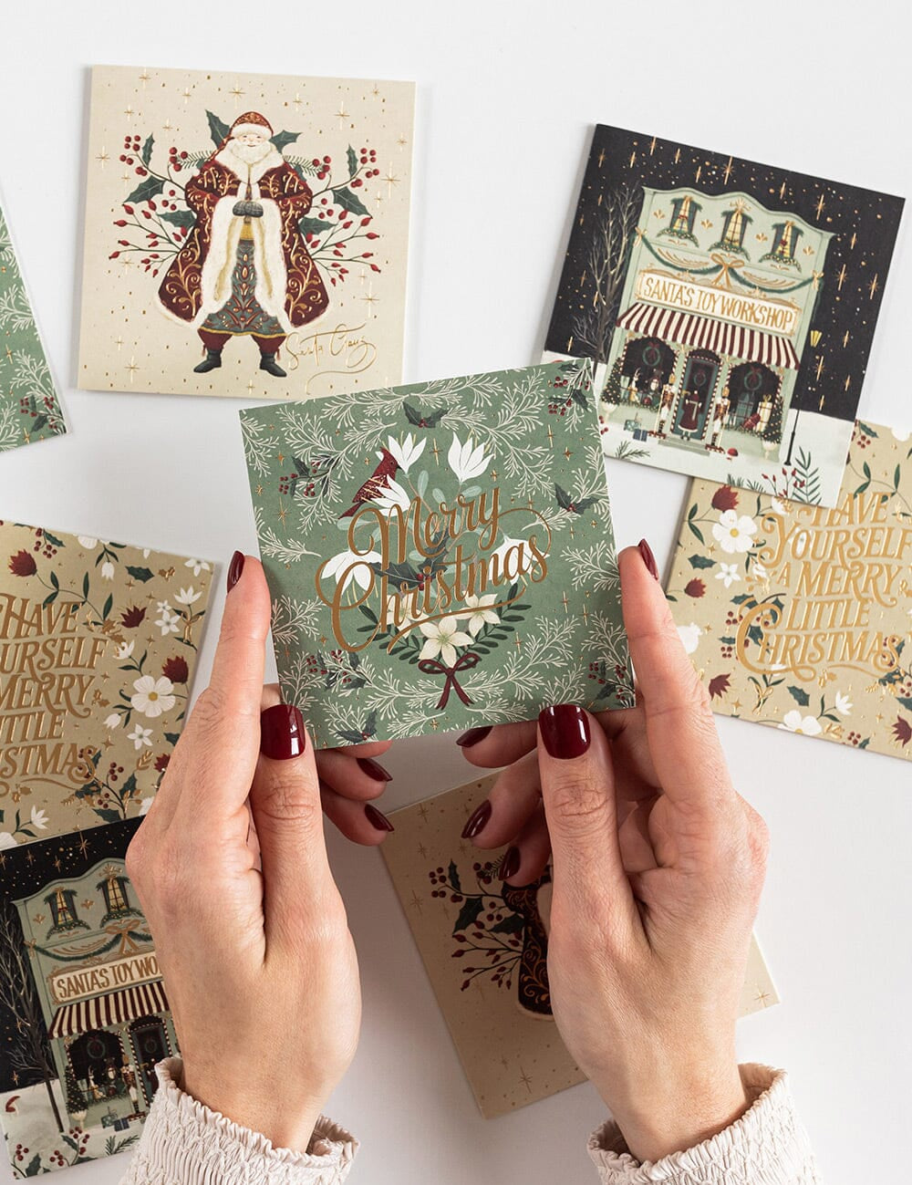 The Christmas Village 12pk Square Card Boxset - Pure Apotheca