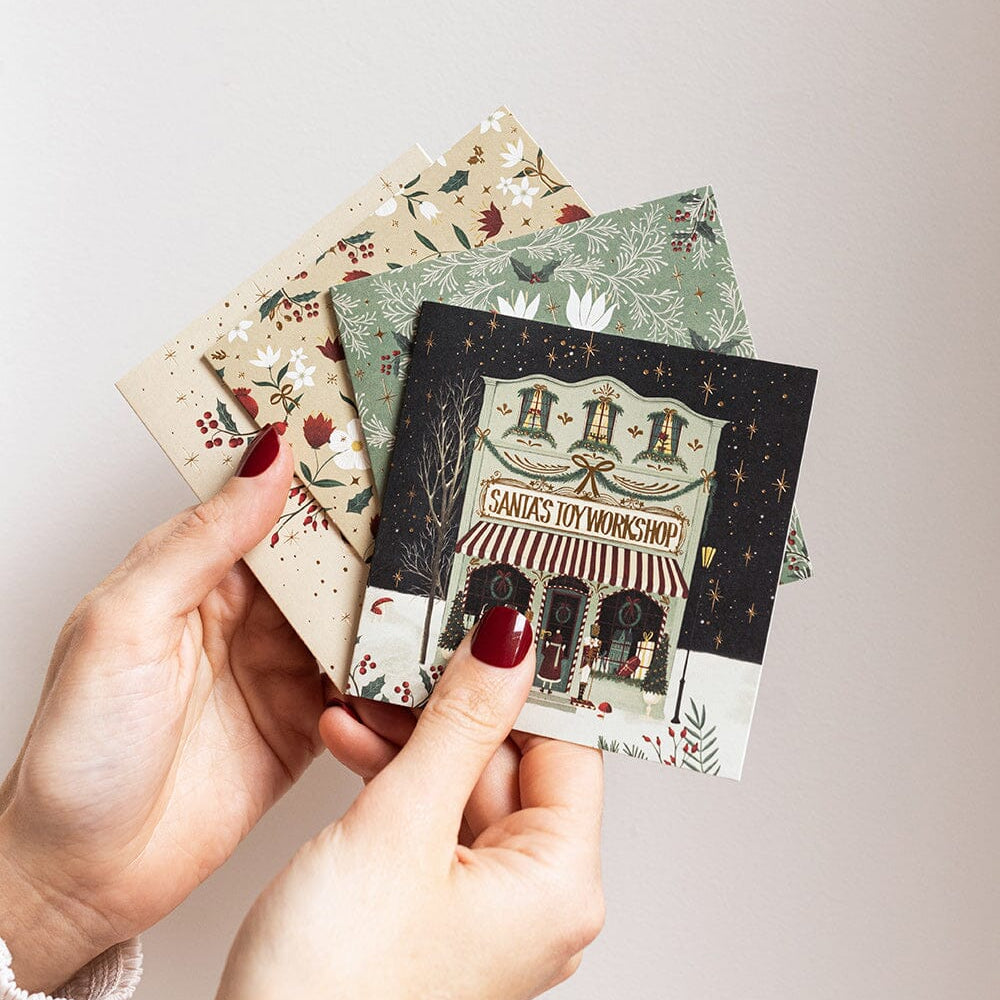 The Christmas Village 12pk Square Card Boxset - Pure Apotheca