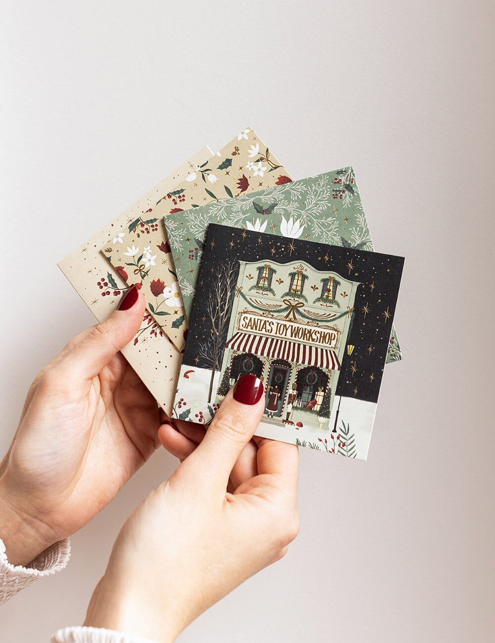 The Christmas Village 12pk Square Card Boxset - Pure Apotheca