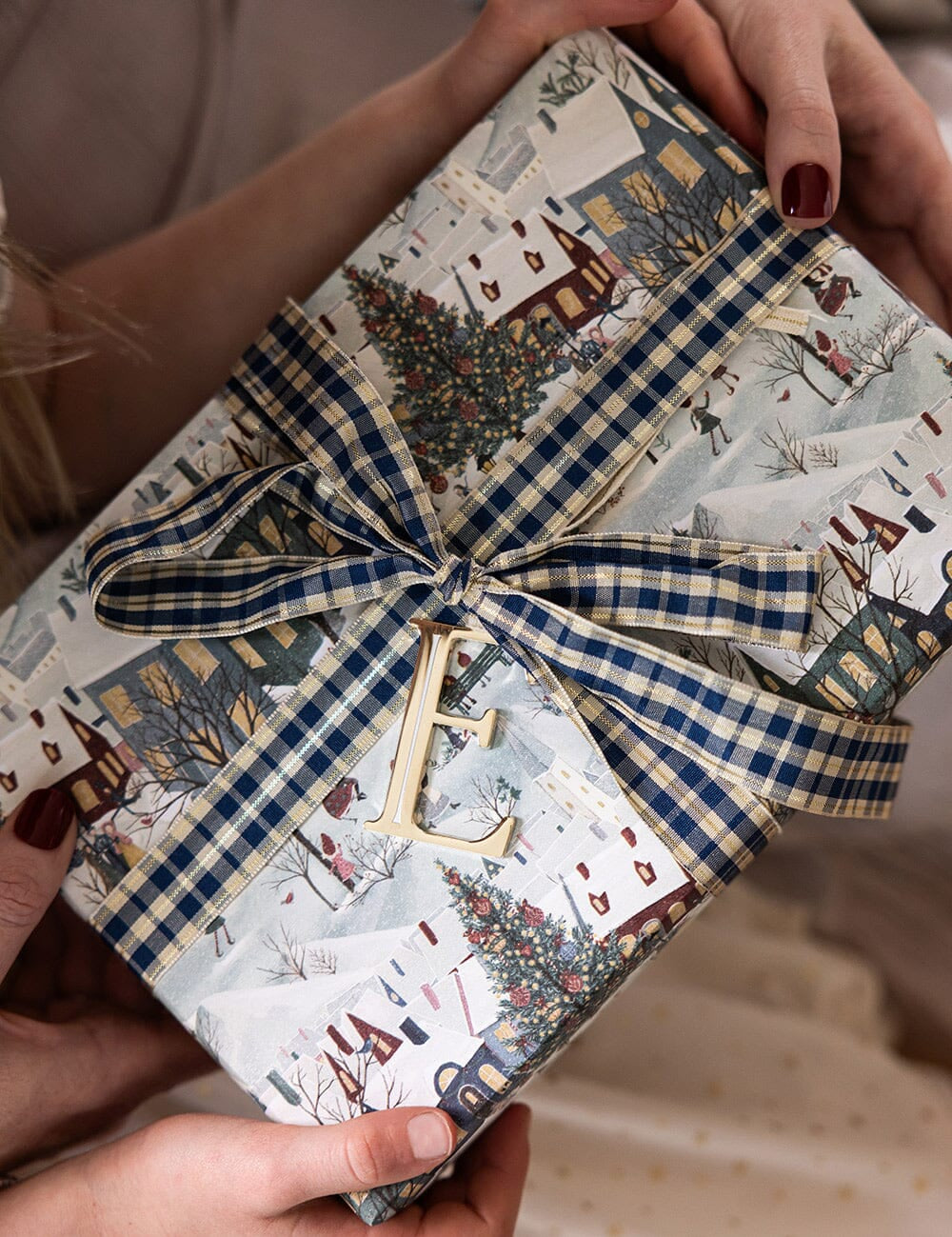 The Christmas Village Gift Wrap 3m - Pure Apotheca