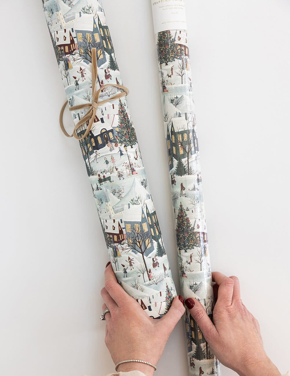 The Christmas Village Gift Wrap 3m - Pure Apotheca