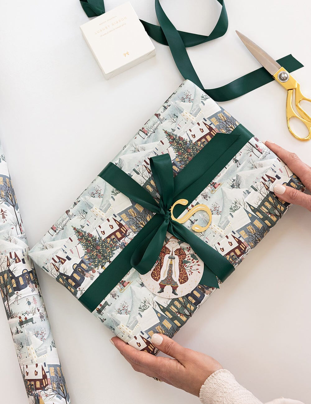 The Christmas Village Gift Wrap 3m - Pure Apotheca