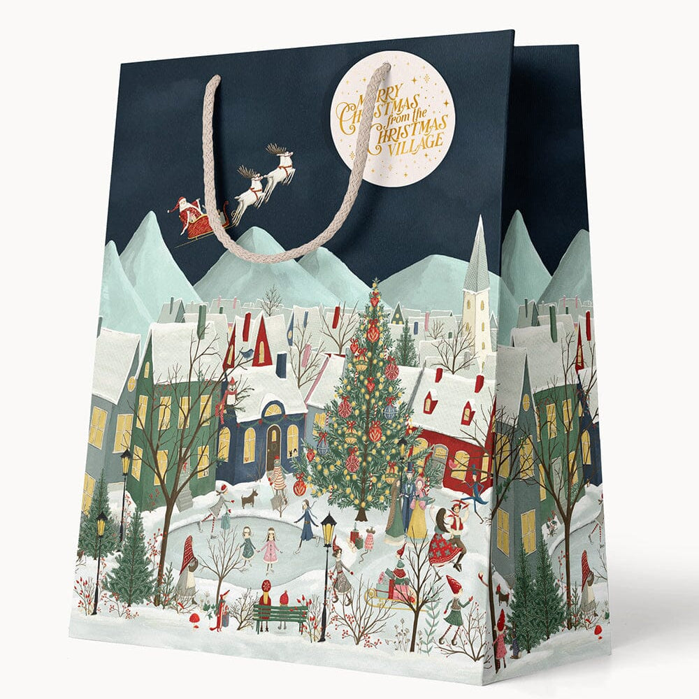 The Christmas Village Medium Gift Bag - Pure Apotheca
