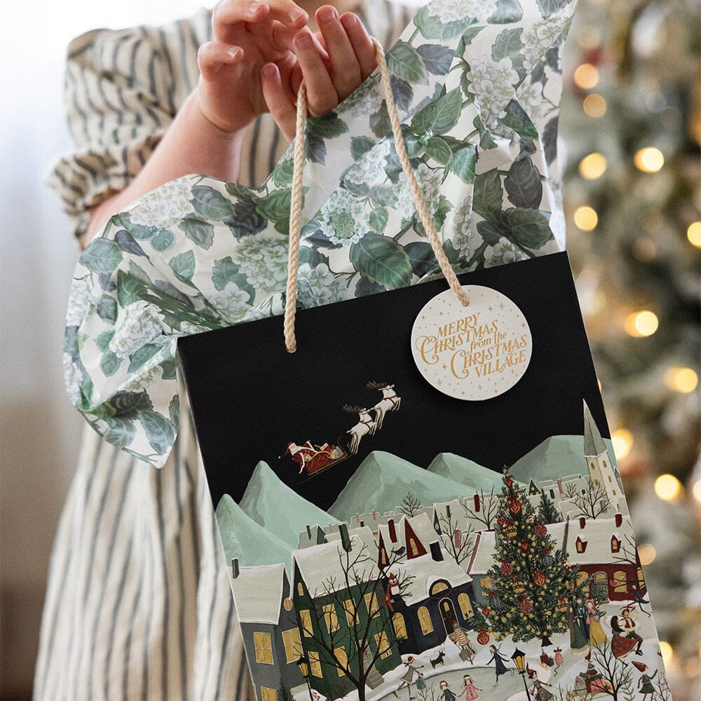 The Christmas Village Medium Gift Bag - Pure Apotheca