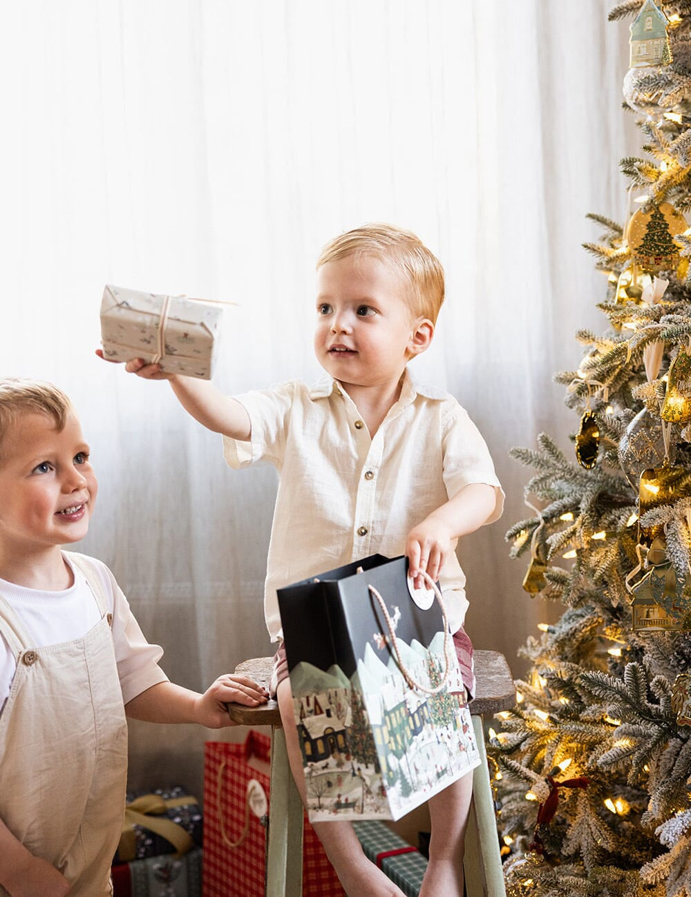 The Christmas Village Medium Gift Bag - Pure Apotheca
