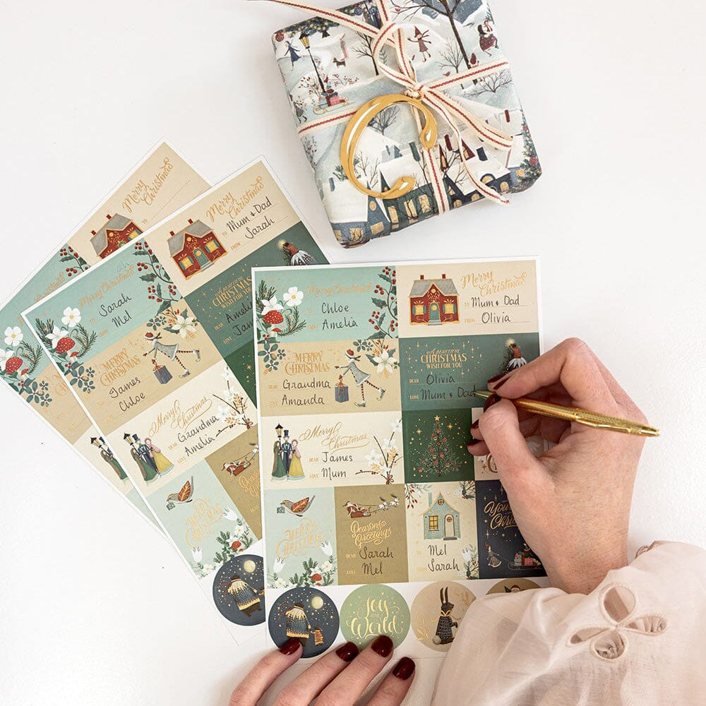 The Christmas Village Sticker Pack - 45 Stickers - Pure Apotheca