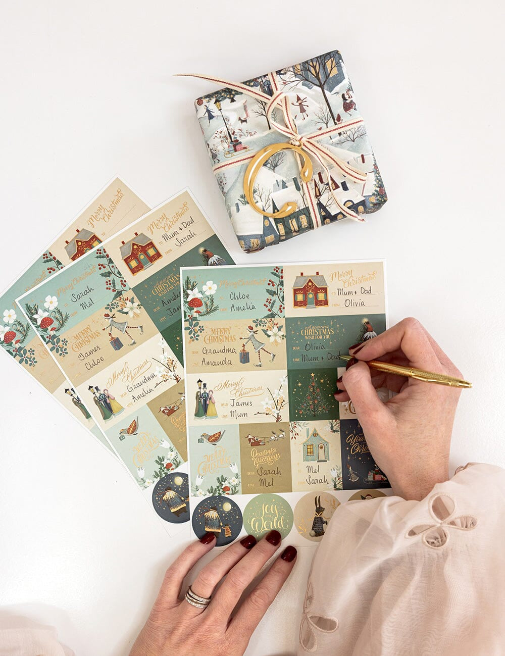 The Christmas Village Sticker Pack - 45 Stickers - Pure Apotheca