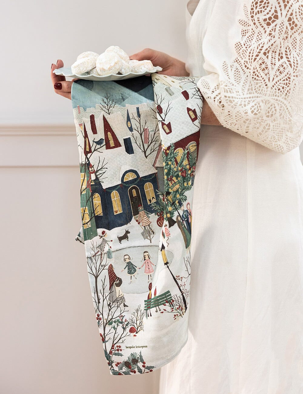 The Christmas Village Tea towel - Pure Apotheca