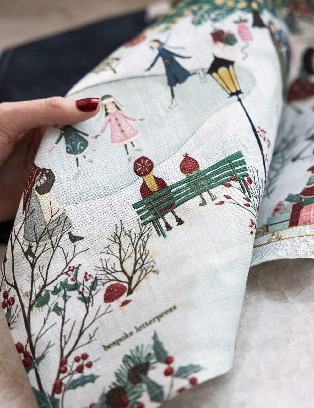 The Christmas Village Tea towel - Pure Apotheca