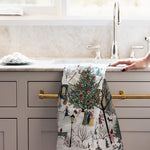 The Christmas Village Tea towel - Pure Apotheca