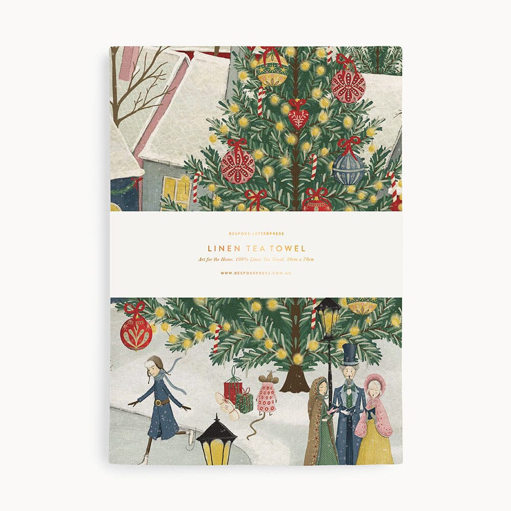 The Christmas Village Tea towel - Pure Apotheca