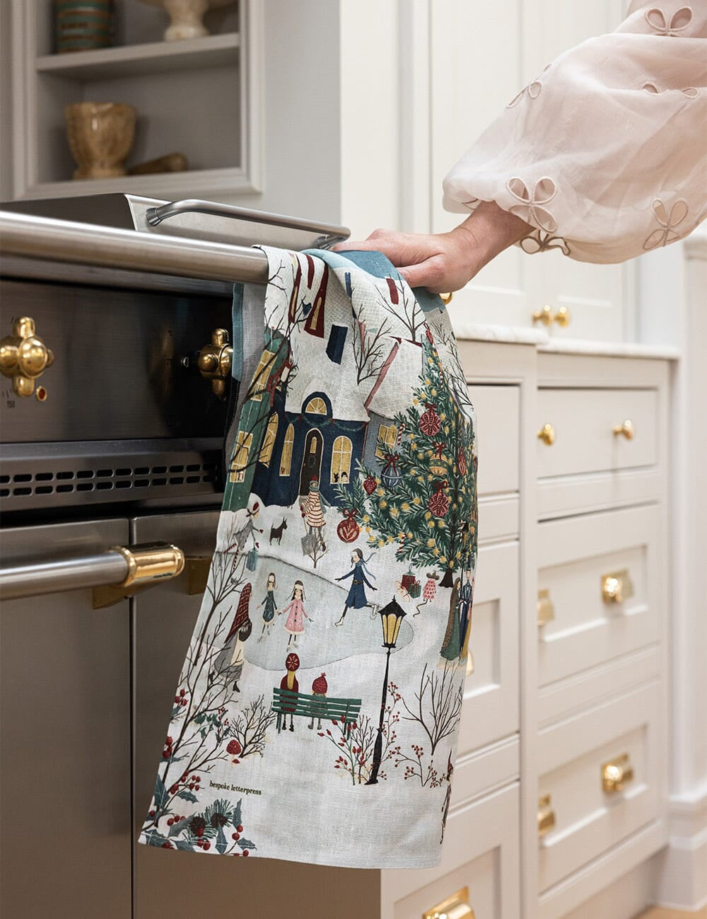 The Christmas Village Tea towel - Pure Apotheca