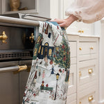 The Christmas Village Tea towel - Pure Apotheca