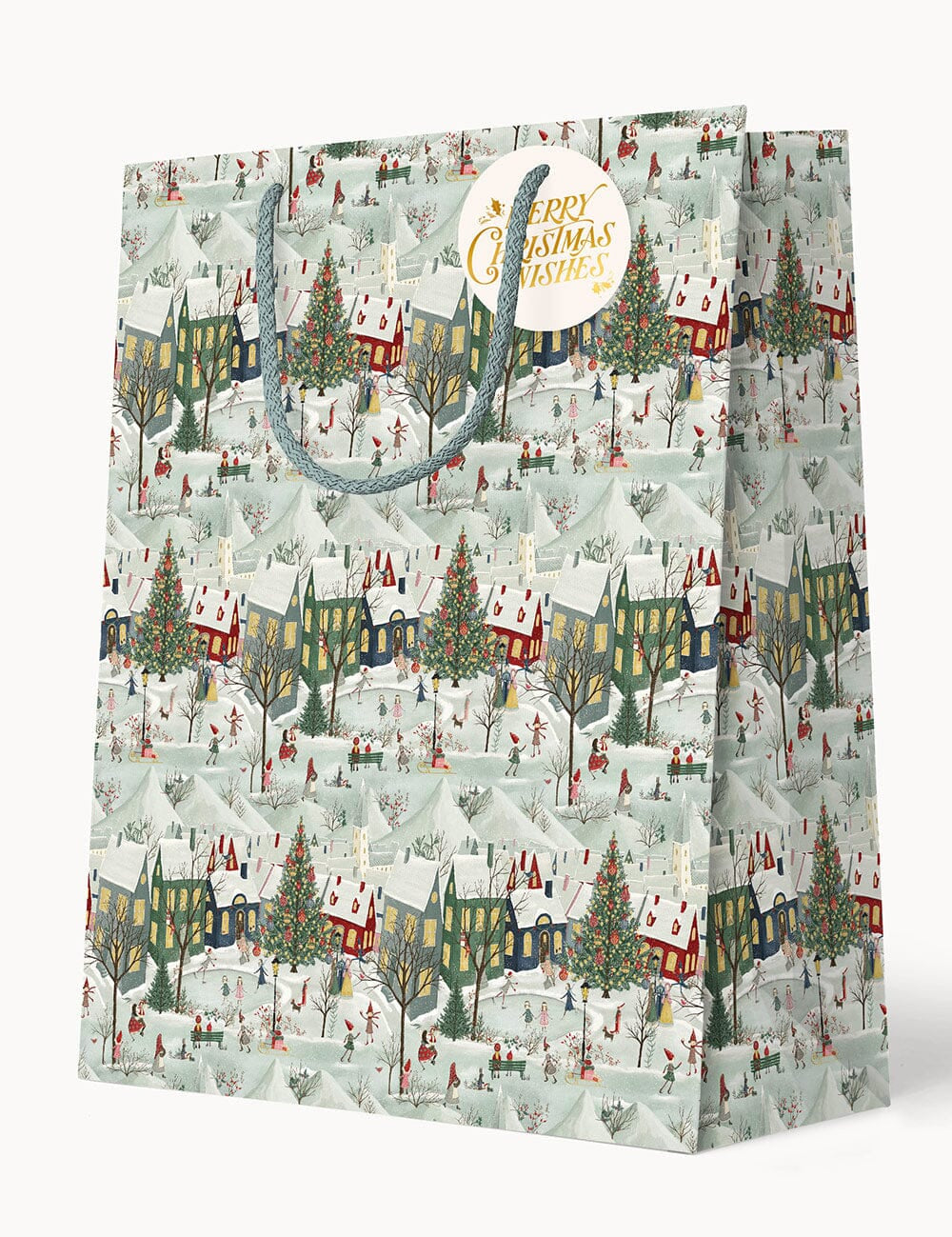 The Snowy Village Large Gift Bag - Pure Apotheca