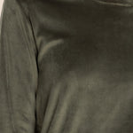 Thea Velour Long Lounge Set Olive - Pure Apotheca