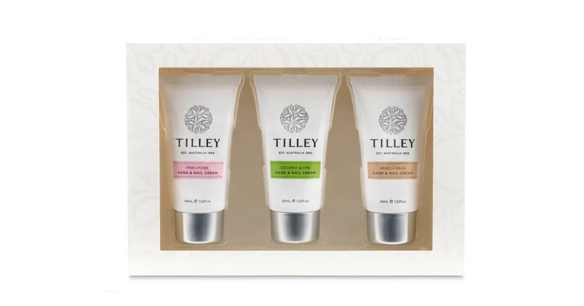 Tilley Gourmet Trio Hand & Nail Cream Set 3x45mL - Pure Apotheca