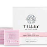 Tilley Peony Rose Soap Pack 4x50g - Pure Apotheca