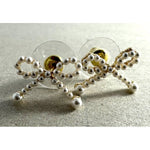 Tilly Pearl Bow Studs - Pure Apotheca