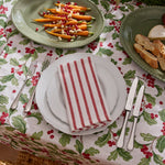 TILLY RED STRIPE NAPKIN SET/4 - Pure Apotheca
