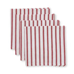 TILLY RED STRIPE NAPKIN SET/4 - Pure Apotheca
