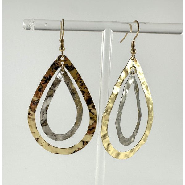 Tina Gold Silver Teardrop Earring - Pure Apotheca