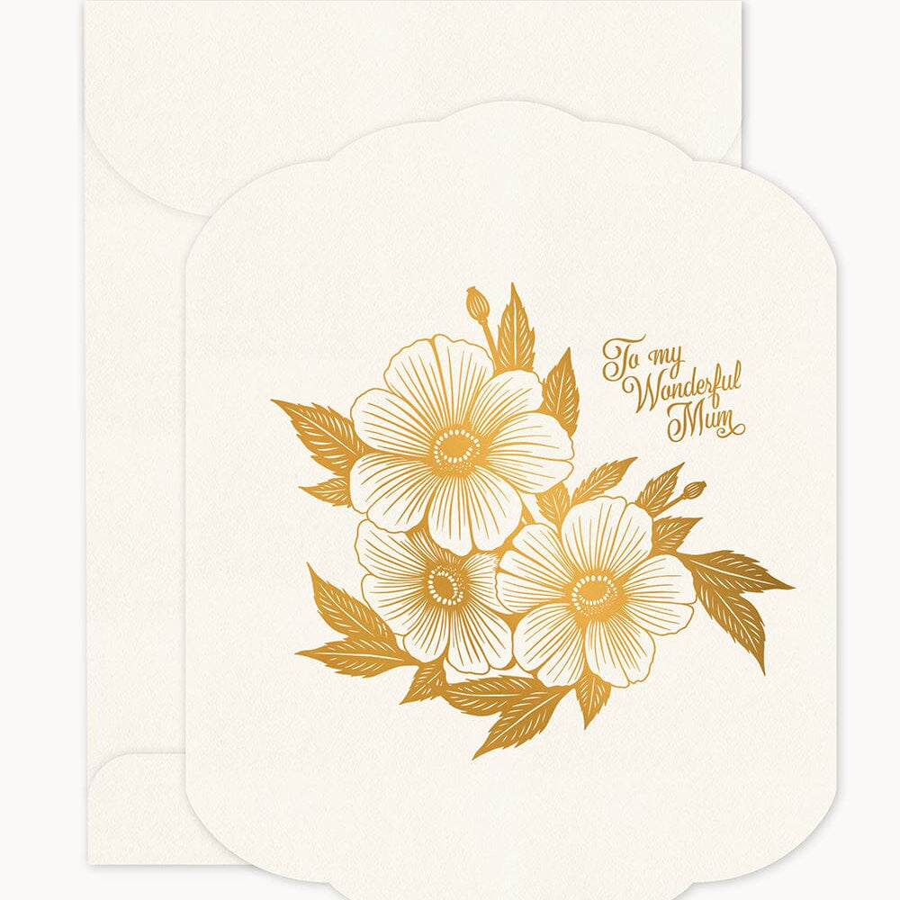 To my Wonderful Mum Scallop Card - Pure Apotheca