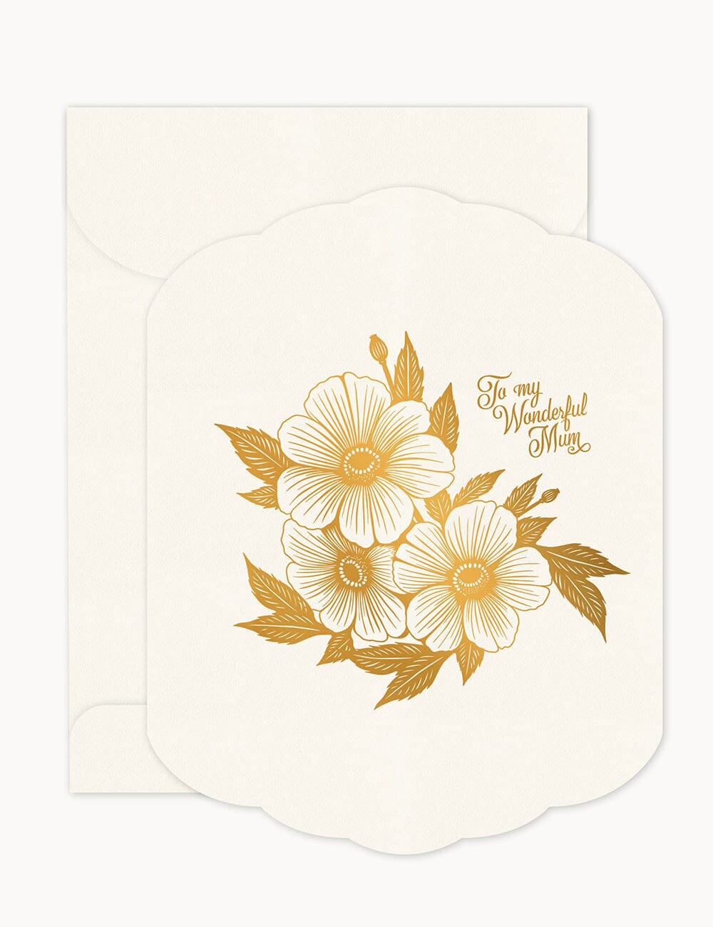 To my Wonderful Mum Scallop Card - Pure Apotheca