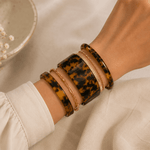 Tortoise Shell Brown Cuff Bangle - Pure Apotheca