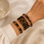 Tortoise Shell Brown Cuff Bangle - Pure Apotheca