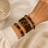Tortoise Shell Brown Cuff Bangle - Pure Apotheca
