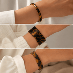 Tortoise Shell Brown Cuff Bangle - Pure Apotheca