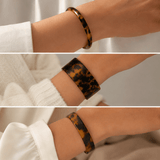 Tortoise Shell Brown Cuff Bangle - Pure Apotheca