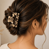 Tortoise Shell Hair Clip Beige - Pure Apotheca