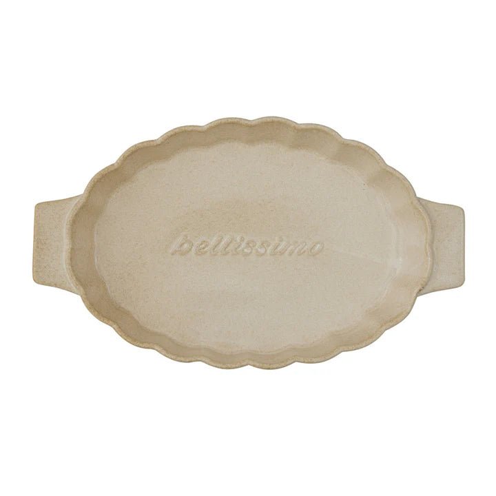 Toscana Ceramic Baking Dish Natural 38x33x6.5cm - Pure Apotheca